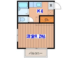 カーサ二本杉の物件間取画像